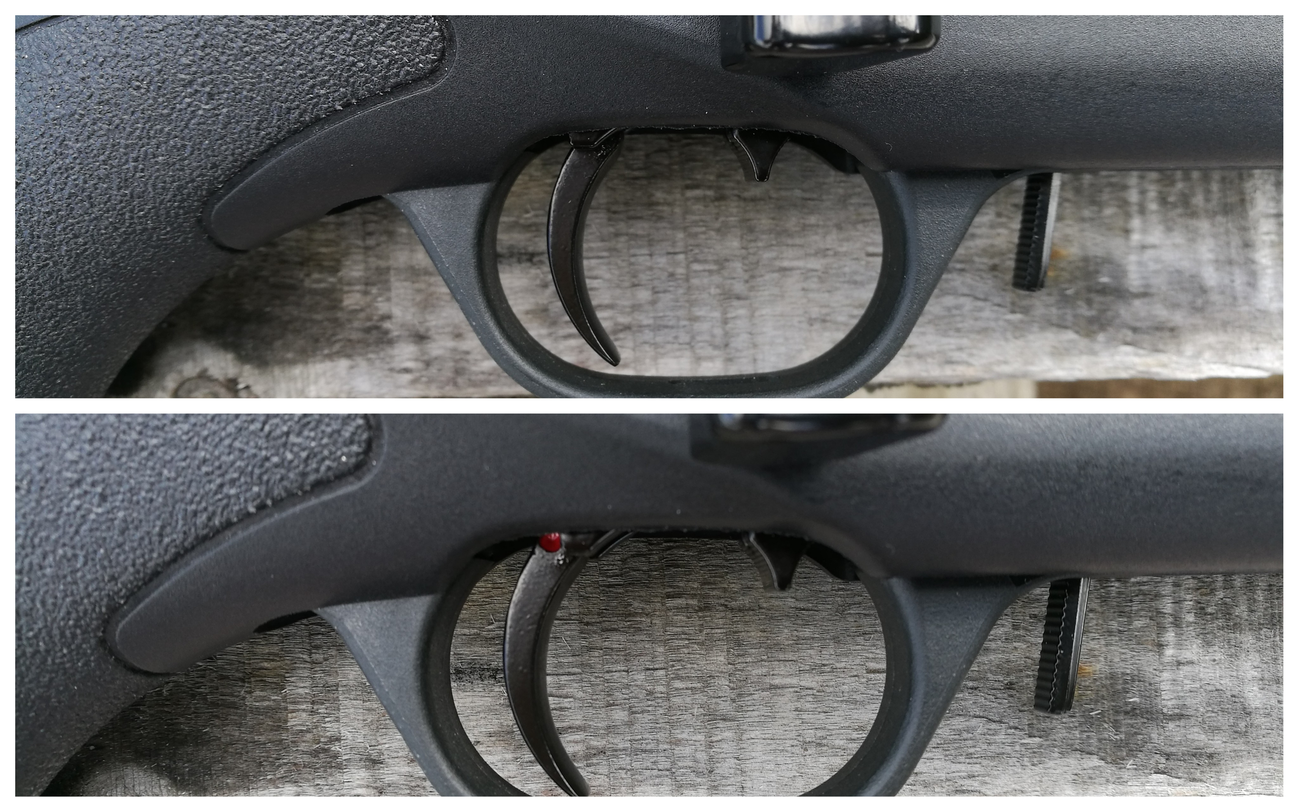 ISSC SPA .17 HMR Posiciones Seguro Disparador